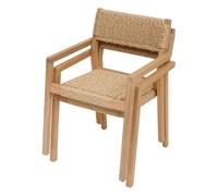 Lot de 2 fauteuils TEMEIRA Acacia certifié FSC®, Résine tressée synthétique Hespéride