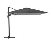 Hespéride Parasol décentré Eléa inclinable rectangulaire oléfine Anthracite Gris Anthracite