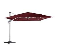 Hespéride Parasol déporté rectangulaire Equador Bordeaux Bordeaux