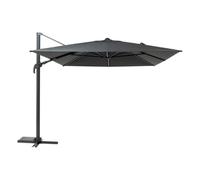Hespéride - Parasol Déporté Rectangulaire Melhia avec LED - Anthracite - 4x3m - Aluminium Anti-Rouille - Mobilier d'Extérieur Terrasse