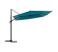 Hespéride - Parasol déporté rectangulaire Melhia - L. 400 x l. 300 cm - Bleu Canard