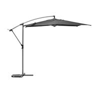 Hespéride Parasol déporté rond Manoa 3 m – Ardoise & Graphite – Aluminium traité époxy