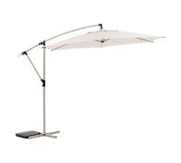 HESPERIDE - Parasol Déporté Rond Manoa 3 m Acier Anti-rouille Toile Déperlante Amovible Orientable 360° Protection Soleil pour Jardin Terrasse
