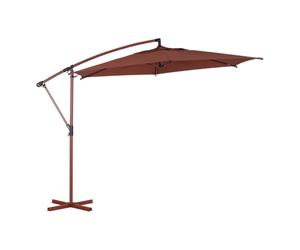 HESPERIDE - Parasol Déporté Rond Manoa 3 m Acier Anti-rouille Toile Déperlante Amovible Orientable 360° Protection Soleil pour Jardin Terrasse