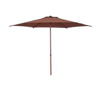 HESPERIDE - Parasol Droit Rond Soya - D2,7m - Haute Protection UV, Toile Amovible Déperlante et Orientable - Structure en Acier Traité Antirouille