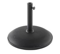 HESPERIDE - Pied de Parasol Rond Dailio - Noir - Base Béton et Acier Antirouille, Compatible Mâts 35/38/48 mm - pour Jardin, Terrasse