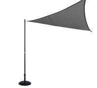 Hespéride - Poteau de Fixation pour Voile d'Ombrage - Graphite - H 255 x D. 5 cm - Acier Anti-Rouille, Démontable - pour Jardin, Terrasse