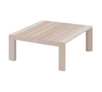 Table basse de jardin en aluminium effet bois EVASION - Argile et lin