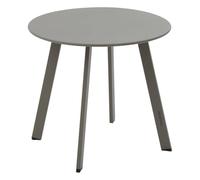 Table d'appoint de jardin rond SAONA Café 50 x 45 cm - Acier traité époxy, Traitement anti-rouille renforcé Hespéride