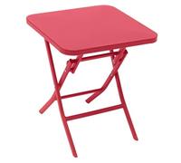 Table d'appoint de jardin carré GREENSBORO Groseille 40 x cm - Acier, Traitement anti-rouille renforcé Hespéride