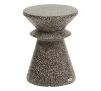 Table d'appoint de jardin ronde ALTURIO Noir D. 35 cm - Ciment Hespéride