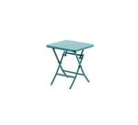 Table d'appoint de jardin pliante carrée GREENSBORO Vert opale 40 x cm - Acier, Traitement anti-rouille renforcé Hespéride
