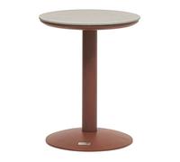 Hespéride - Table d'appoint de jardin ronde SOLETIA - Acajou