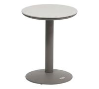 Table d'appoint de jardin ronde SOLETIA Café 40 x 50 cm - Acier Hespéride