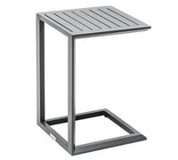 Table d'appoint de jardin carré EVASION Graphite 38 x cm - Aluminium traité époxy Hespéride