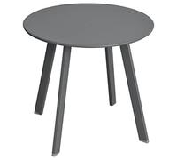 Hespéride – Table d'appoint Saona ronde Graphite Ø50×45 cm acier époxy anti-rouille renforcé