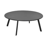 Table d'appoint de jardin ronde SAONA Graphite D.90 cm - Acier traité époxy, Traitement anti-rouille renforcé Hespéride