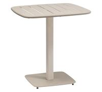 Table de jardin carrée ALEGORIA Argile 2 places - Acier, Traitement anti-rouille renforcé Hespéride