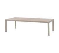Hespéride - Table de Jardin évasion Effet Bois Lin et Argile 12 Places Lates en Aluminium