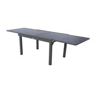 Hespéride - Table de jardin extensible 10 Personnes Piazza - L. 135/270 cm - Noir graphite
