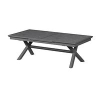 Hespéride Table de jardin extensible AXIOME – Ardoise granitée 12 places – Aluminium traité époxy