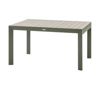 Hespéride – Table de jardin ÉVASION extensible coulissante effet bois Lin/Vert laurier 10 places