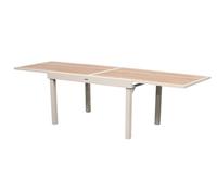 Table de jardin extensible 10 places PIAZZA aluminium époxy argile - Hespéride