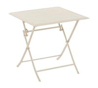 Table de jardin pliante carrée AZUA Argile 2 places - Aluminium traité époxy Hespéride