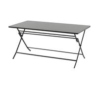 Table de jardin pliante rectangulaire GREENSBORO Graphite 6 places - Acier traité époxy, Traitement antirouille renforcé Hespéride