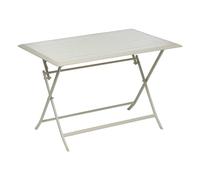 Table de jardin pliante rectangulaire AZUA Argile 4 places - Aluminium traité époxy Hespéride