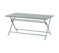 Table de jardin pliante rectangulaire GREENSBORO Vert olive 6 places - Acier traité époxy, Traitement antirouille renforcé Hespéride