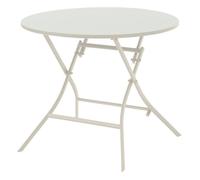 Table de jardin pliante ronde 4 places GREENSBORO - Argile