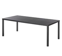Hespéride - Table de jardin rectangulaire Piazza - Aluminium traité époxy - Graphite - 8 places