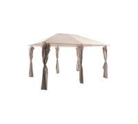 Tissu pour pergola, couleur beige lin, style Santorin - Hespéride