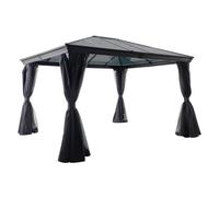 Pergola BELIZE Graphite 3,6 x 3 m - Aluminium, Polycarbonate Hespéride