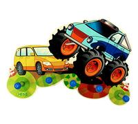 Hess Holzspielzeug 30297 - Porte-Manteau en Bois - Série Monster Truck - avec 5 Crochets - pour Enfants - Dimensions : 37 x 25 x 6,5 cm - Fait à la Main - pour Une Chambre d'enfant et Un Couloir