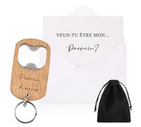 Hestya Cadeau Demande Parrain, Veux-Tu Être Mon Parrain, Annonce Grossesse | Cadeau pour Future Parrain, Décapsuleur pour Parrain, Cadeau Originale pour Baptême, Communion, Anniversaire Noël