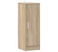 HETFTJN Armoire à Chaussures Chêne Sonoma 32x35x92 cm, Meuble à Chaussures en Bois d'Ingénierie avec 6 Étagères et Porte Réversible pour Entrée et Couloir