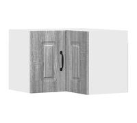 HETFTJN Armoire d'angle Murale de Cuisine, Placard de Rangement Suspendu en Bois d'Ingénierie, Design Moderne, Couleur Gris Sonoma, Dimensions 57 x 57 x 40 cm, Montage Mural