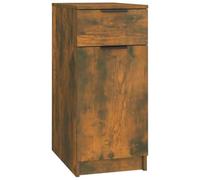 HETFTJN Armoire de Bureau Chêne Fumé 33,5x50x75 cm, Caisson de Rangement en Bois d'Ingénierie avec Tiroir et Compartiments pour Organiser Vos Documents et Livres