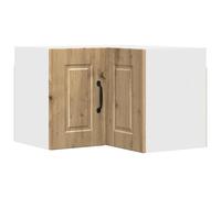 HETFTJN Armoire de Cuisine d’Angle Murale en Bois d’Ingénierie, Meuble de Rangement Haut avec 2 Portes et Étagères, Placard Suspendu Moderne, Coloris Chêne Artisanal, 57 x 57 x 40 cm