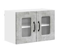 HETFTJN Armoire Murale de Cuisine Kalmar, Meuble Haut de Rangement, Bois d'Ingénierie, Gris Béton, 60 x 31 x 40 cm, Design Moderne pour Cuisine