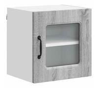 HETFTJN Armoire Murale de Cuisine, Meuble de Rangement Suspendu, Caisson de Rangement Cuisine Moderne, Bois d'Ingénierie Robuste, Finition Gris Sonoma, 40 x 31 x 40 cm