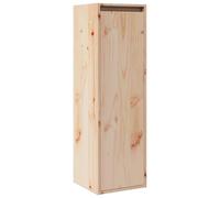 HETFTJN Armoire Murale en Bois de Pin Massif 30x30x100 cm, Meuble Suspendu Flottant pour Salon et Chambre, Étagère Murale de Rangement Robuste, Colonne TV Murale Verticale Naturelle