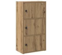 HETFTJN Bibliothèque avec Porte, Meuble de Rangement en Bois d'Ingénierie, Petit Armoire à Livres 40x24x77 cm, Design Moderne Chêne Artisanal pour Bureau, Salon et Entrée