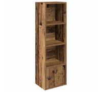 HETFTJN Bibliothèque Meuble de Rangement 31x24x102 cm en Bois d'Ingénierie, Étagère à Livres avec Porte Réversible, Design Vieux Bois pour Salon Bureau et Entrée