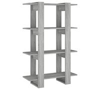 HETFTJN Bibliothèque/Séparateur de pièce 80x30x123,5 cm - Étagère de Rangement Ouverte en Bois d'Ingénierie, Coloris Sonoma Gris pour Salon et Bureau