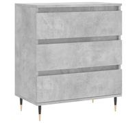 HETFTJN Buffet Bas de Rangement, Meuble de Rangement Salon avec Pieds en Fer, Commode Enfilade Design Industriel pour Entrée, Bois d'Ingénierie, Gris Béton, 60 x 35 x 70 cm