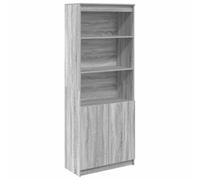 HETFTJN Buffet Haut Sonoma Gris 70x35x180 cm, Armoire de Rangement en Bois d'Ingénierie avec Portes, Meuble de Salon Multifonctionnel pour Salle à Manger, Couloir et Bureau