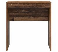 HETFTJN Bureau Compact en Bois d'Ingénierie, Table de Bureau Informatique pour Petit Espace, Console de Travail Moderne pour Télétravail, Style Bois Ancien, 70 x 40 x 76 cm